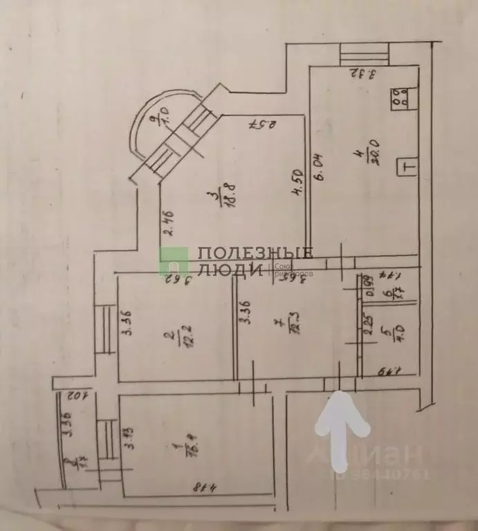 3-к кв. Татарстан, Зеленодольск ул. Комарова, 31 (88.1 м) - Фото 1