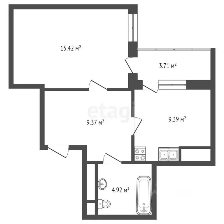 1-к кв. Московская область, Реутов Носовихинское ш., 43 (40.0 м) - Фото 1