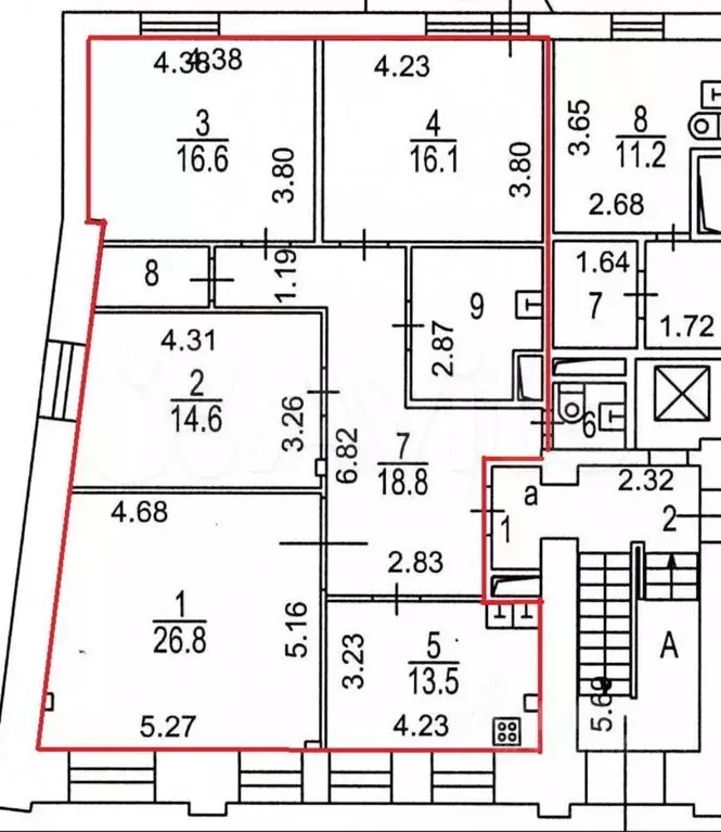 Презентабельный офис в особняке класса В+, 117 м - Фото 0