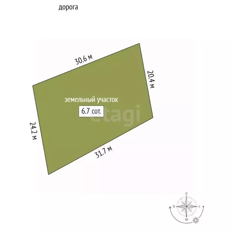 Участок в Крым, Феодосия Колос СПК, ул. Средняя (6.68 сот.) - Фото 1