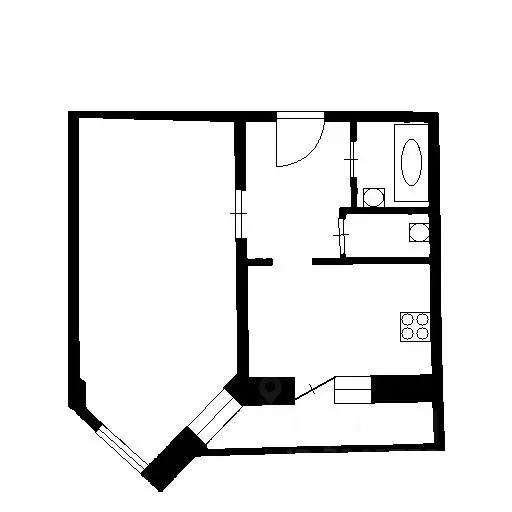 1-к кв. Санкт-Петербург просп. Сизова, 25 (34.0 м) - Фото 2