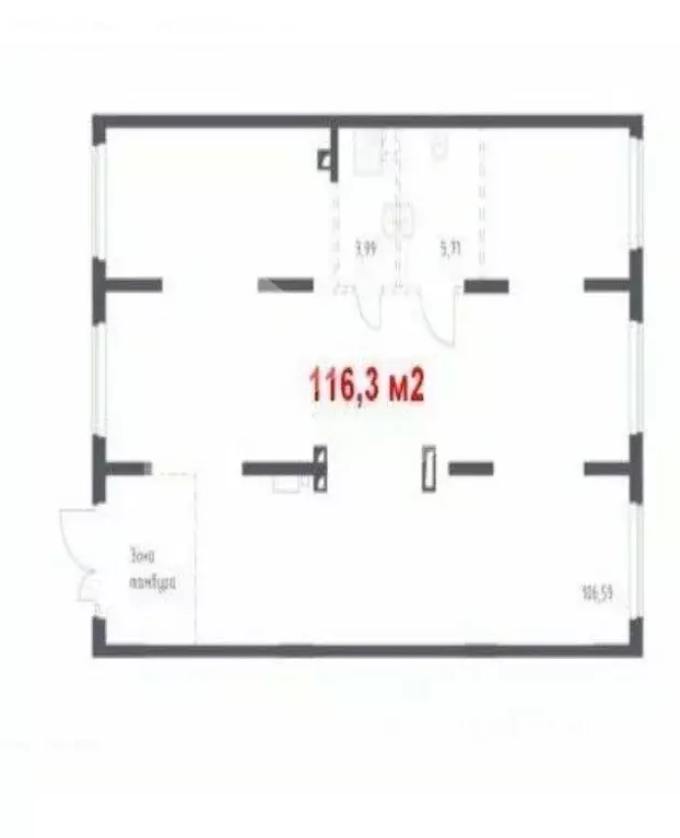 Помещение свободного назначения в Москва ул. Любучанская, 1 (116 м) - Фото 2