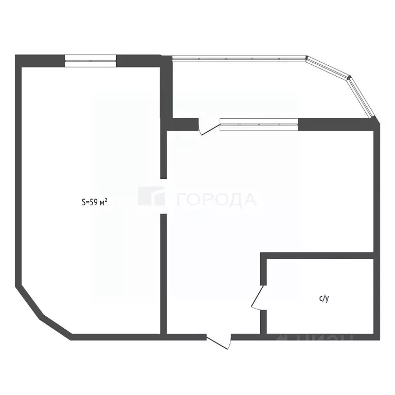 1-к кв. Кемеровская область, Новокузнецк Кузнецкстроевский просп., 9 ... - Фото 2