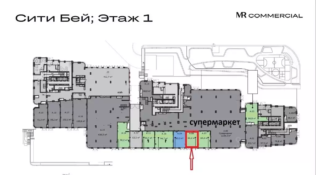 Торговая площадь в Москва Волоколамское ш., 95/1к11 (63 м) - Фото 1