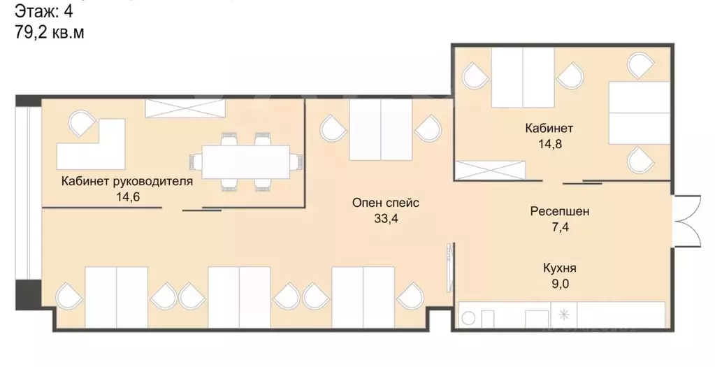 Офис в Москва Барклая ул., 6С3 (79 м) - Фото 2