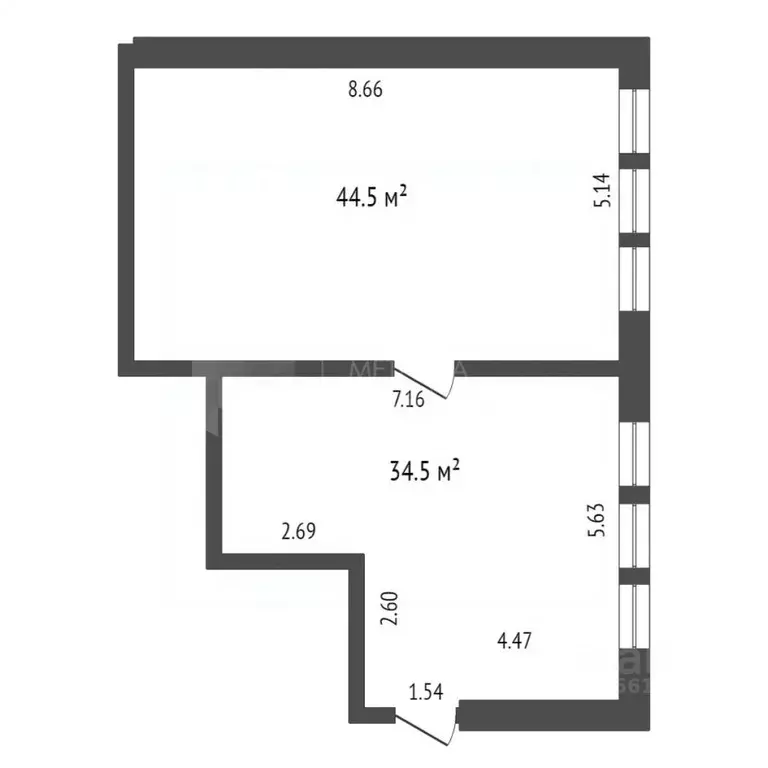 2-к кв. Тюменская область, Тюмень ул. Челюскинцев, 29 (79.0 м) - Фото 1
