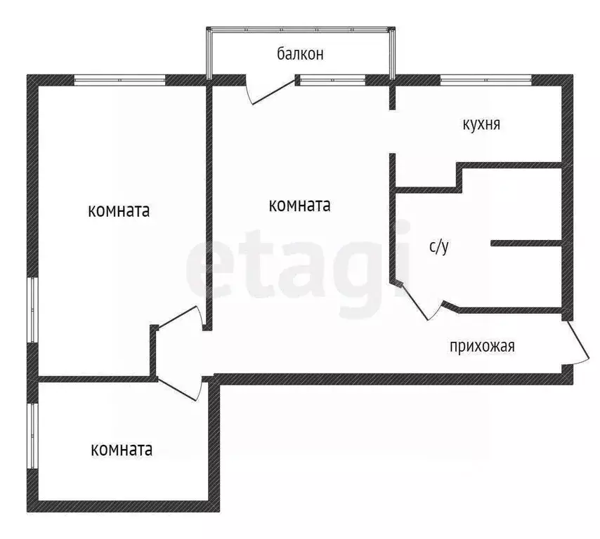 3-к кв. Приморский край, Владивосток Интернациональная ул., 62 (59.0 ... - Фото 1