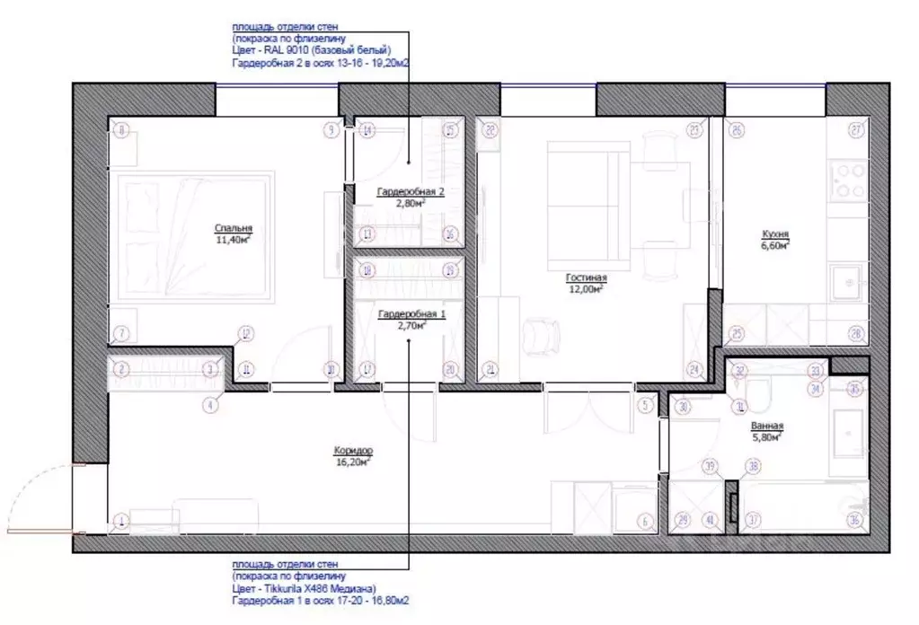 2-к кв. Санкт-Петербург ул. Победы, 21 (59.4 м) - Фото 2