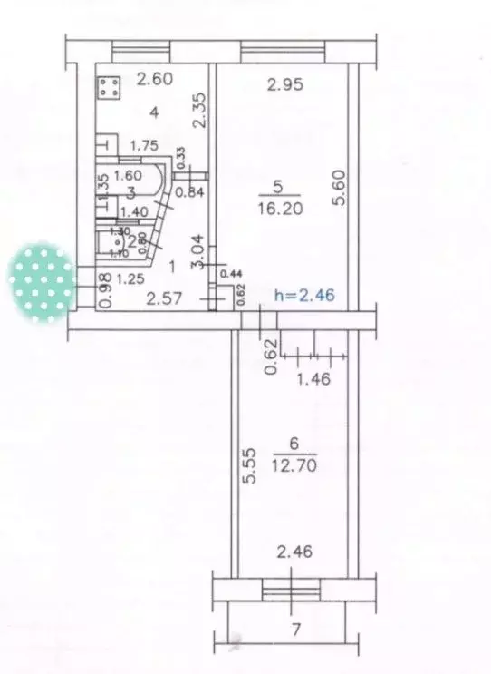 2-к кв. Чувашия, Чебоксары ул. Гузовского, 14 (44.0 м) - Фото 0