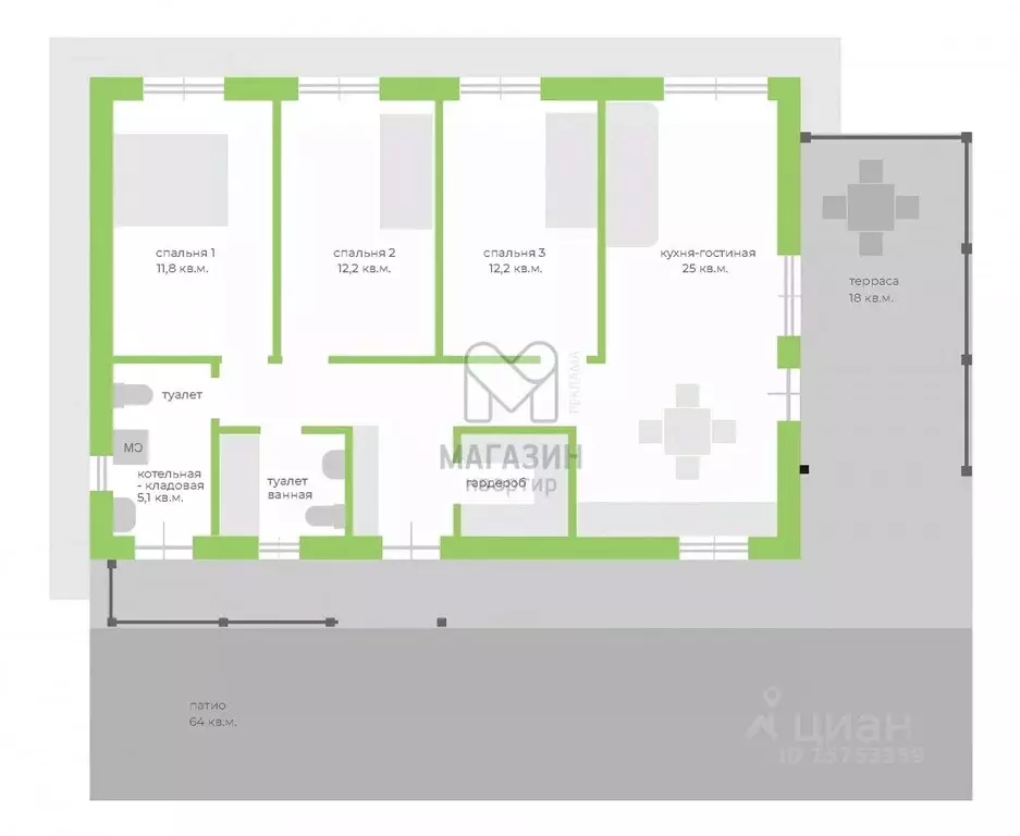 Дом в Ленинградская область, Всеволожский район, Щегловское с/пос, ... - Фото 2