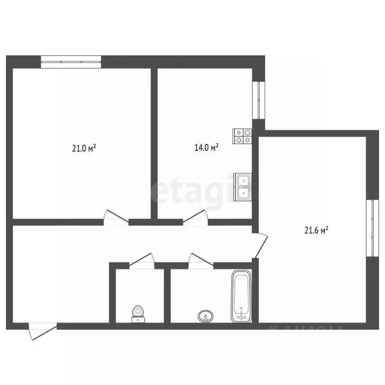 2-к кв. Ставропольский край, Ессентуки пер. Кирова (72.0 м) - Фото 1