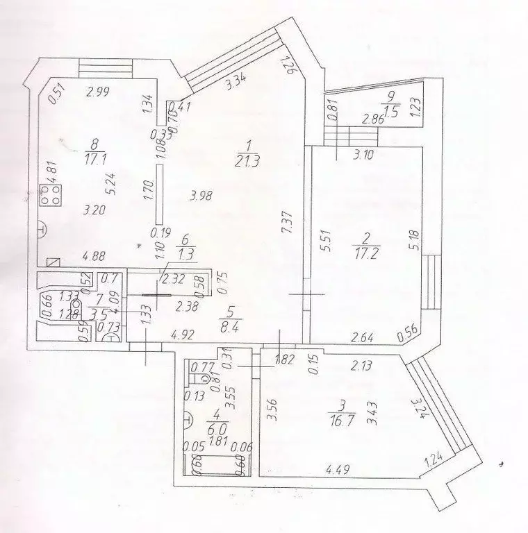 3-к кв. Татарстан, Казань Спартаковская ул., 14 (93.0 м) - Фото 2