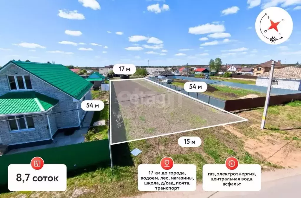 Участок в Тюменская область, Тюменский муниципальный округ, с. ... - Фото 1