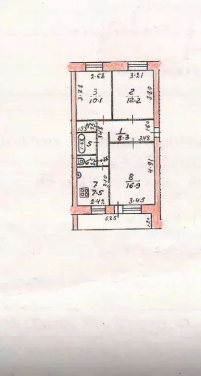 3-к кв. Марий Эл, Йошкар-Ола ул. Чехова, 52 (63.5 м) - Фото 1