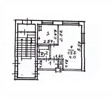 1-к кв. Калужская область, Калуга ул. Фридриха Энгельса, 20 (30.7 м) - Фото 2