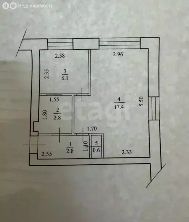 1-комнатная квартира: Салават, Уфимская улица, 68 (29 м) - Фото 1