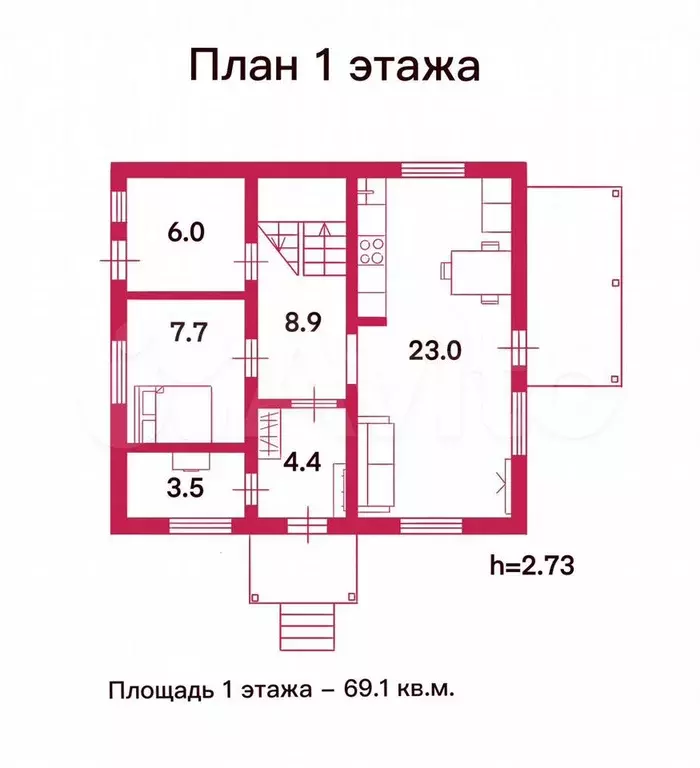 Дом 113,2 м на участке 9,4 сот. - Фото 1