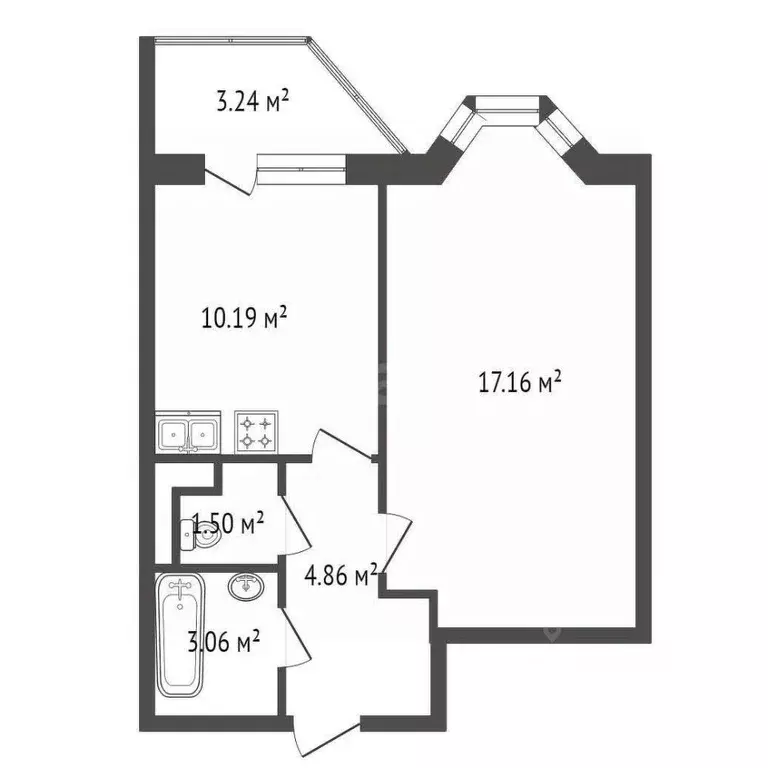 1-к кв. Санкт-Петербург просп. Ветеранов, 171к2 (37.74 м) - Фото 1