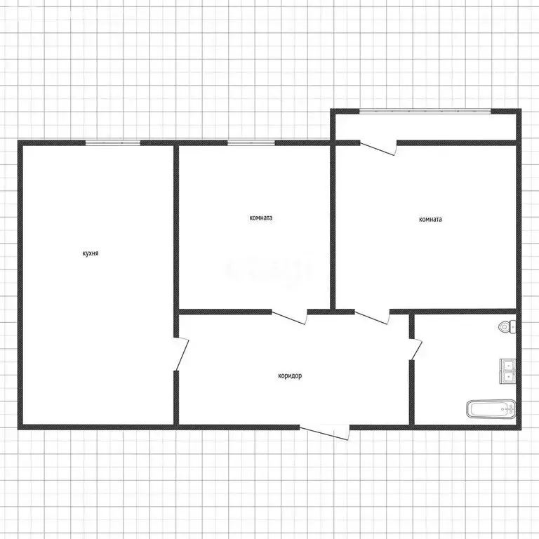 2-комнатная квартира: Краснодар, Домбайская улица, 55 (65.7 м) - Фото 0