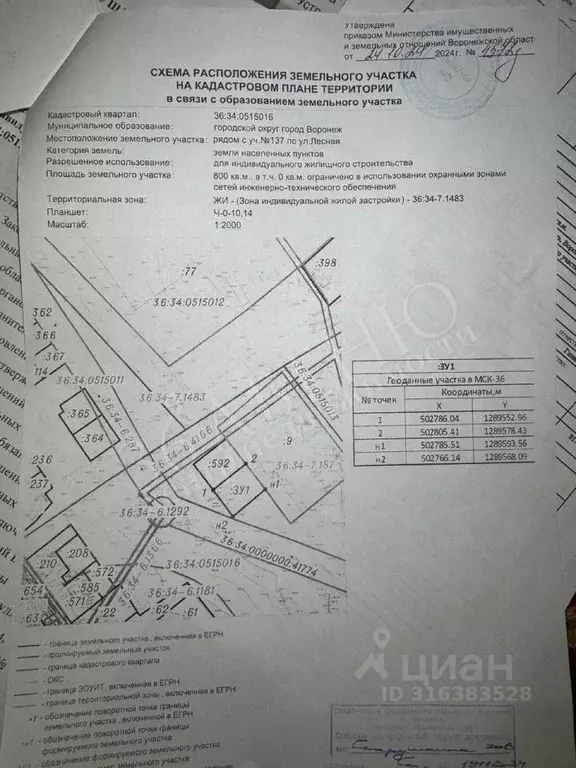 Участок в Воронежская область, Воронеж ул. Лесная, 137 (8.0 сот.) - Фото 1