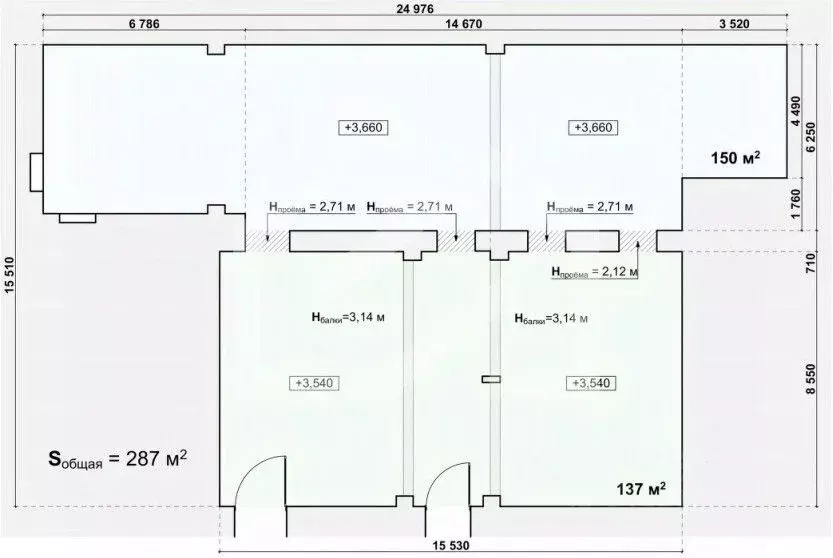 Помещение свободного назначения в Москва Лесная ул., 20с1 (270 м) - Фото 2