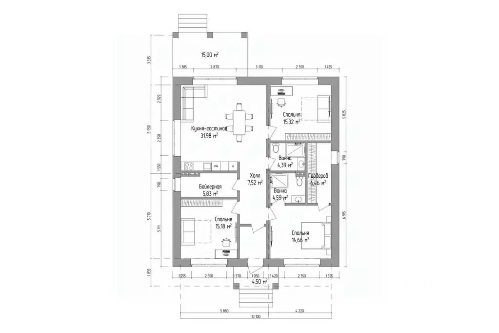 Дом в Тульская область, Тула городской округ, д. Харино  (100 м) - Фото 2