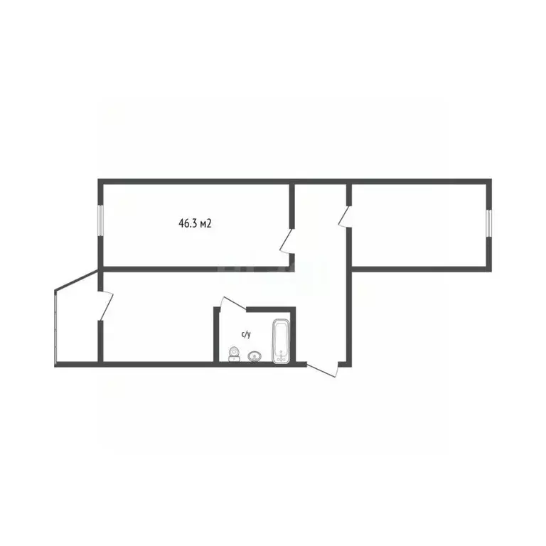2-к кв. Алтайский край, Барнаул ул. Юрина, 232 (43.6 м) - Фото 2