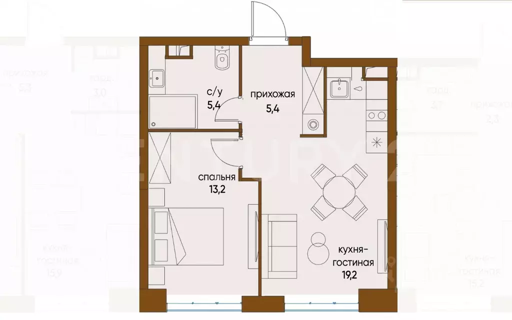 1-к кв. Москва ул. Нижние Мневники, 16к1 (43.2 м) - Фото 1