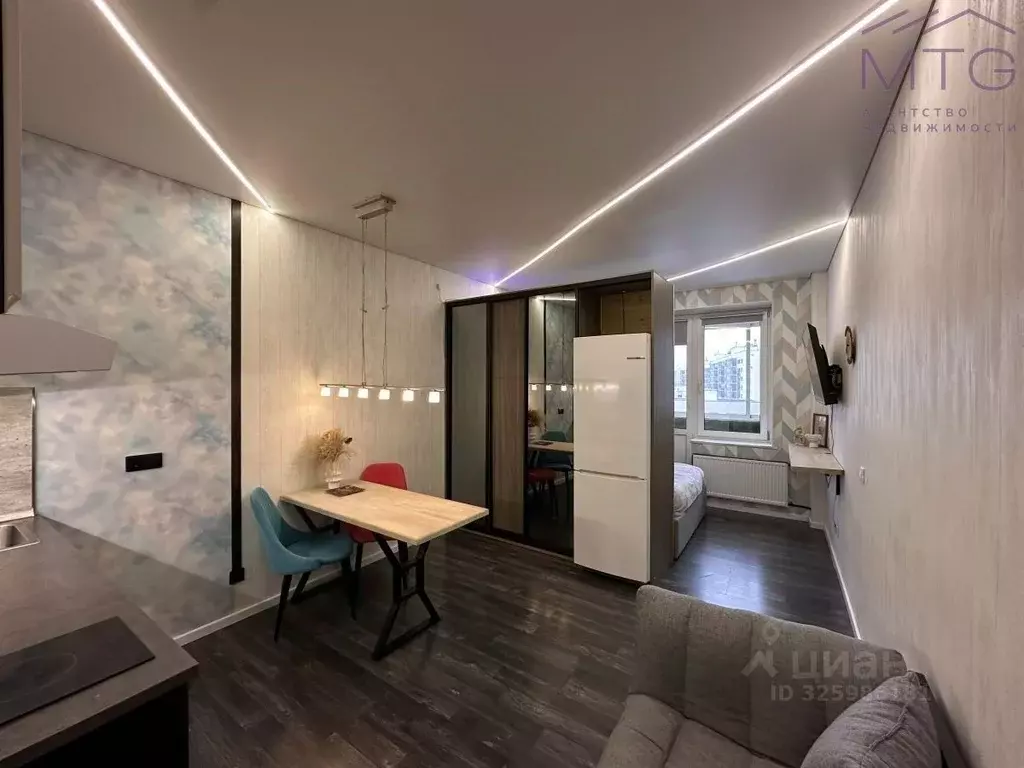 Студия Санкт-Петербург Богатырский просп., 66к1 (26.0 м) - Фото 2