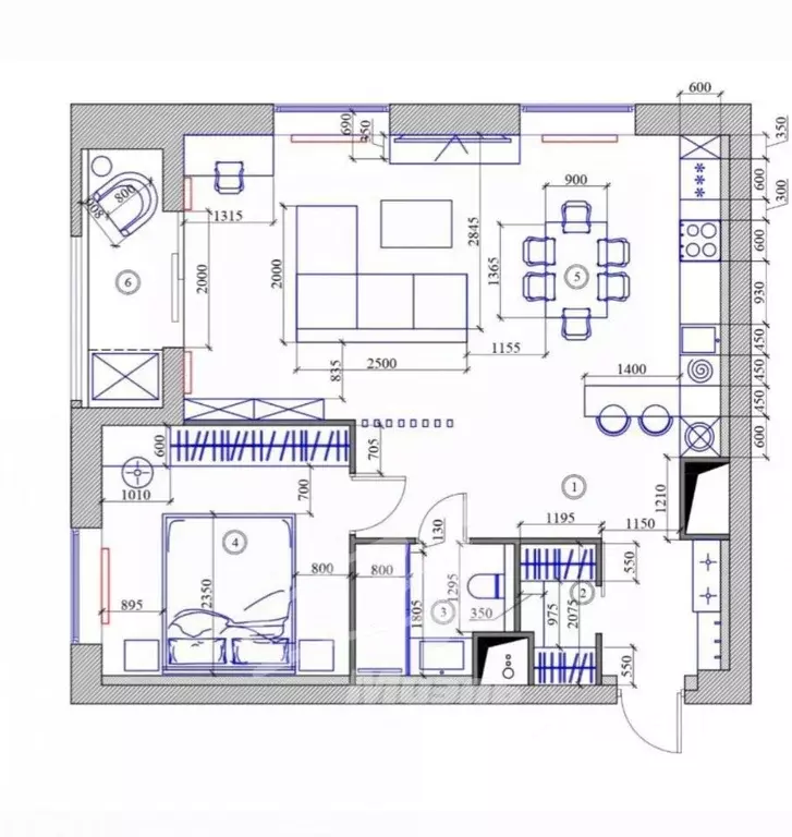 2-к кв. Москва Кронштадтский бул., 6к4 (71.7 м) - Фото 2
