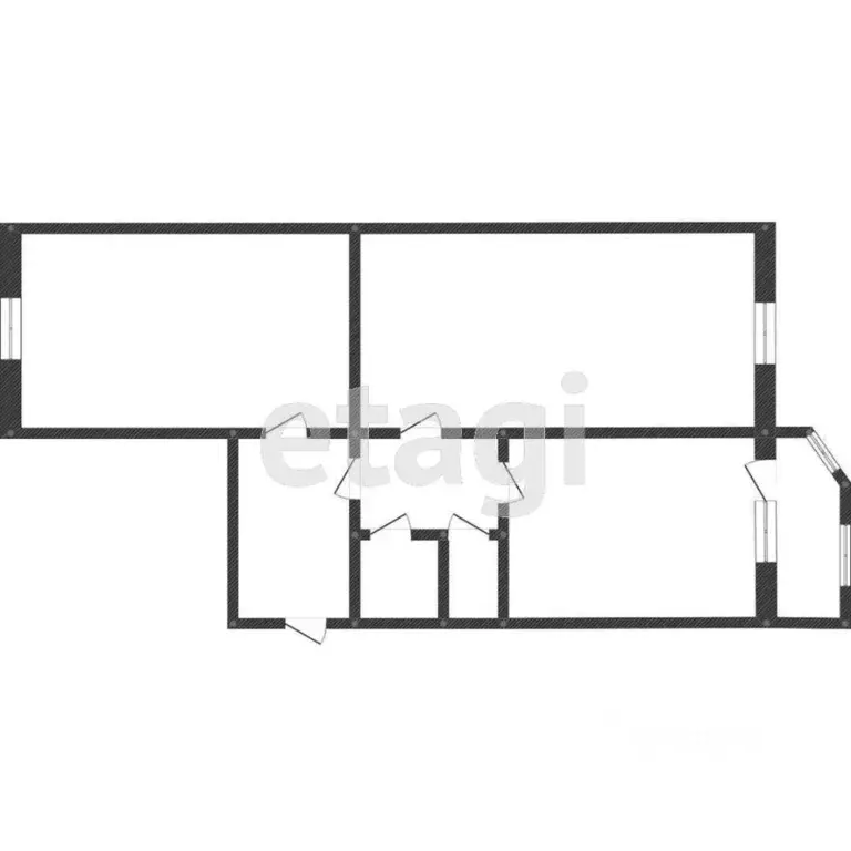 2-к кв. Ханты-Мансийский АО, Сургутский район, Федоровский городское ... - Фото 1