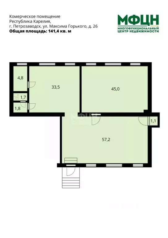 Помещение свободного назначения в Карелия, Петрозаводск ул. Максима ... - Фото 2