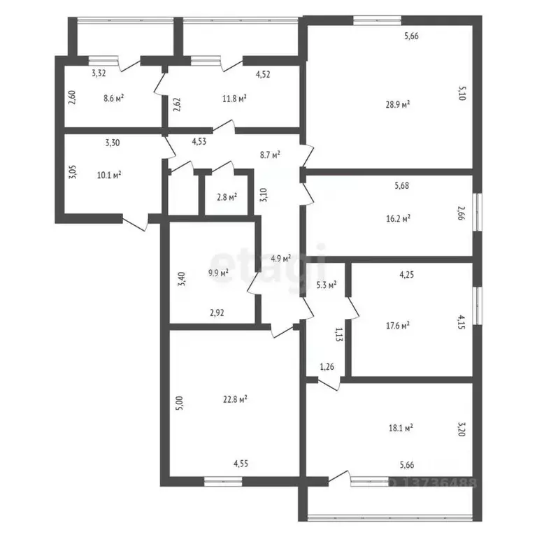 5-к кв. Амурская область, Благовещенск Тенистая ул., 91 (167.1 м) - Фото 1