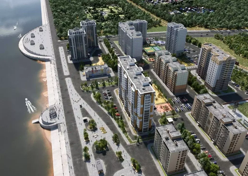 1-к кв. Амурская область, Благовещенск Лазурный Берег жилой комплекс ... - Фото 2