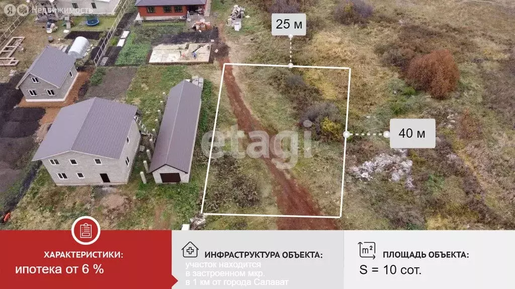 Участок в Учалинский район, Кунакбаевский сельсовет, село Юлдашево (10 ... - Фото 1