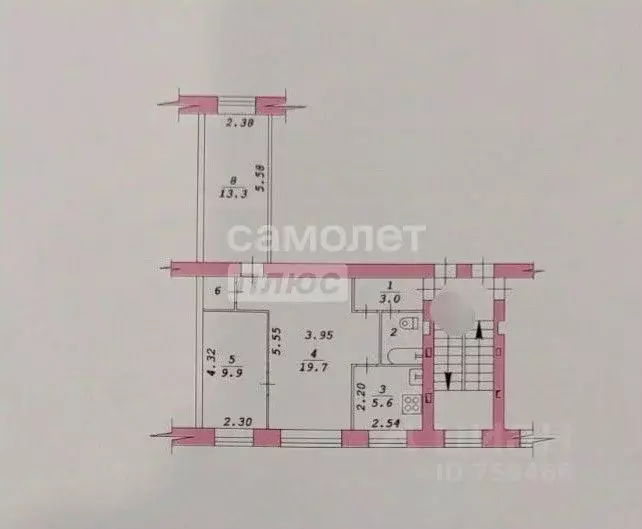 3-к кв. Новосибирская область, Новосибирск Барьерная ул., 14 (55.0 м) - Фото 1