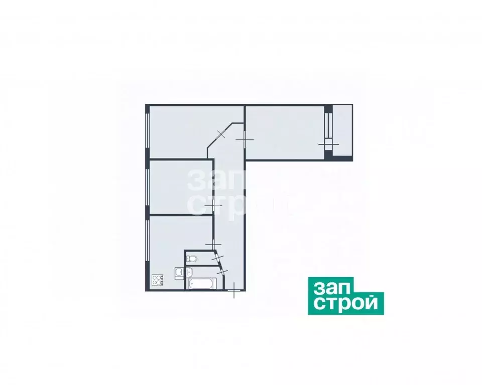 3-к кв. Санкт-Петербург Дальневосточный просп., 30К1 (61.8 м) - Фото 1