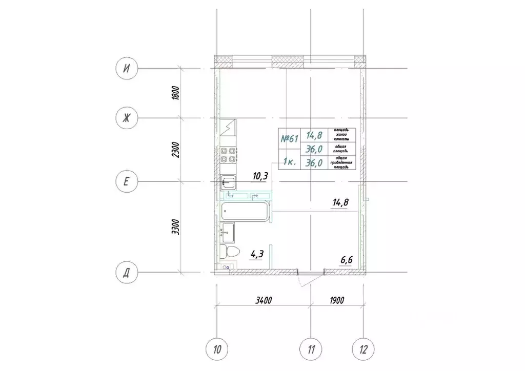 1-к кв. Приморский край, Большой Камень ул. Ленина, 14 (36.0 м) - Фото 1