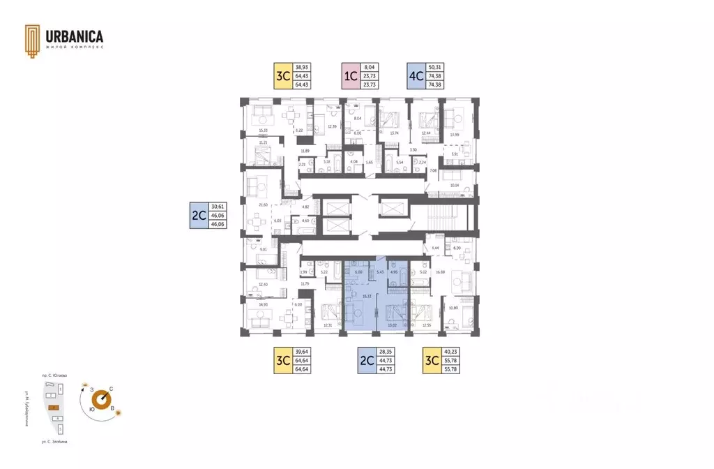 2-к кв. Башкортостан, Уфа Зеленая Роща жилрайон, Урбаника жилой ... - Фото 2