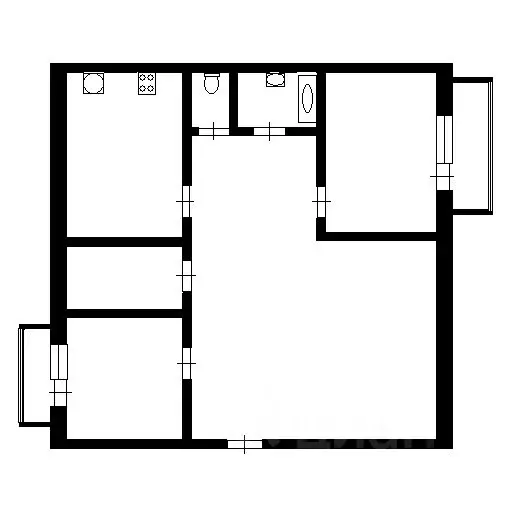 3-к кв. Коми, Сыктывкар ул. Малышева, 16 (64.5 м) - Фото 2