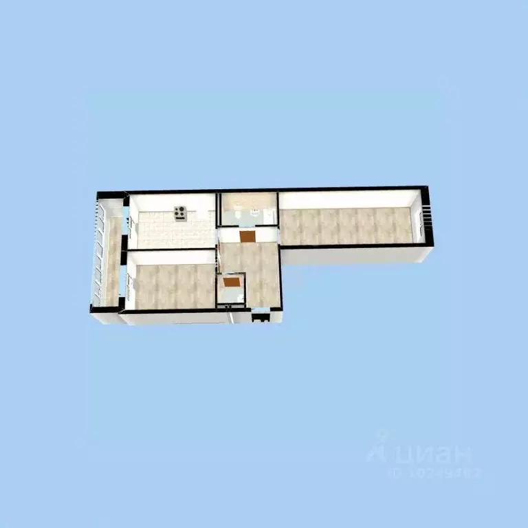 2-к кв. Башкортостан, Уфа ул. Гоголя, 29 (69.6 м) - Фото 2