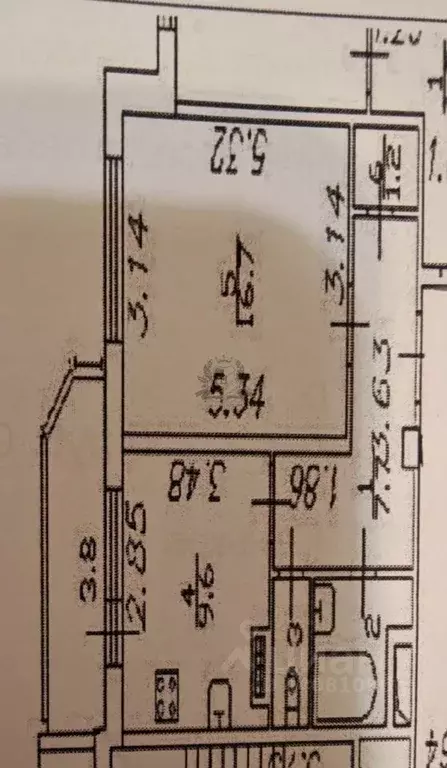 1-к кв. Санкт-Петербург Туристская ул., 24/42 (39.8 м) - Фото 2