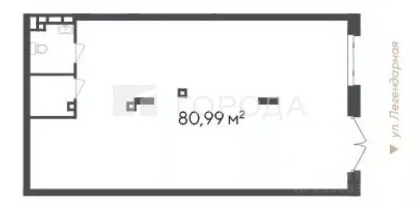 Офис в Новосибирская область, Новосибирск Кедровая ул., 79 (81 м) - Фото 2