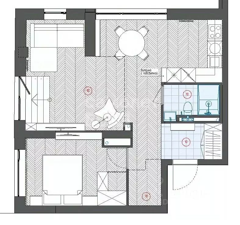 3-к кв. Свердловская область, Екатеринбург ул. Гагарина, 9 (89.0 м) - Фото 1