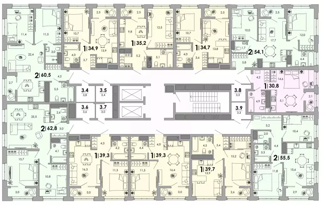 2-к кв. Владимирская область, Владимир Октябрьский военный городок,  ... - Фото 2