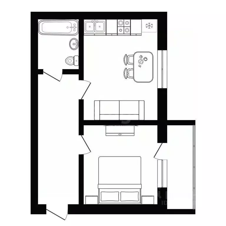 2-к кв. Алтай, Горно-Алтайск Проточная ул. (50.0 м) - Фото 2