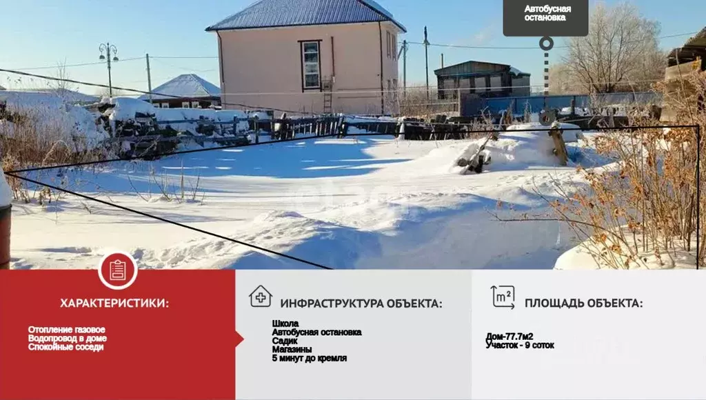 Дом в Тюменская область, Тобольск ул. Горького, 32 (77 м) - Фото 1