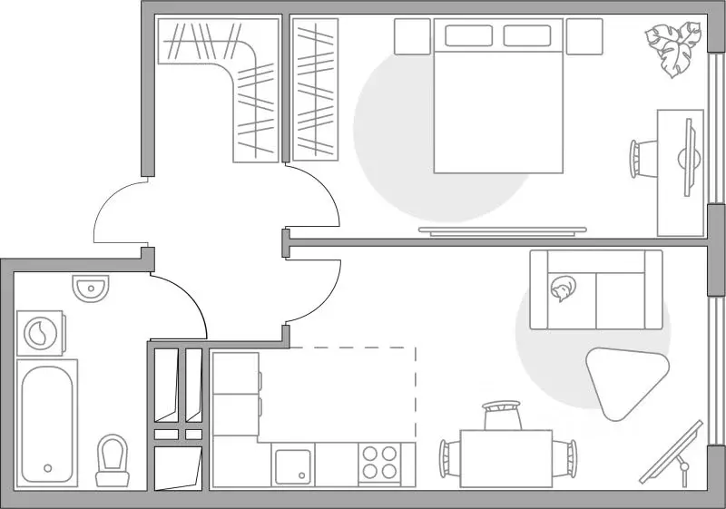 2-к кв. Московская область, Долгопрудный Гранитный мкр, Бригантина ... - Фото 1
