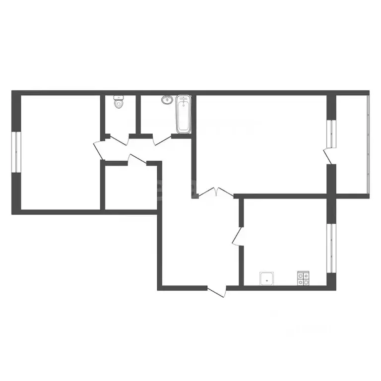 2-к кв. Тульская область, Богородицк Пушкинская ул., 13 (52.5 м) - Фото 2