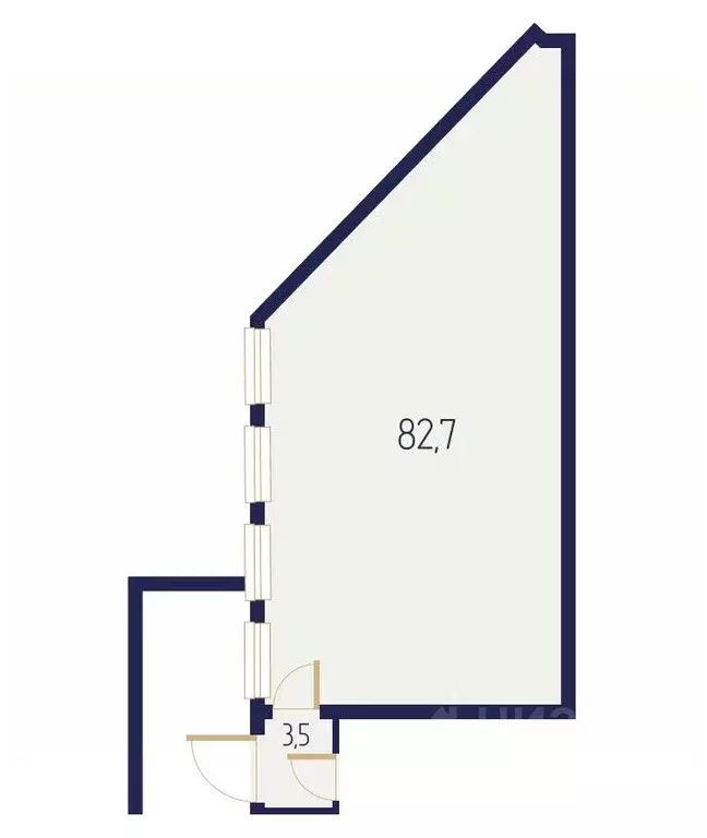 Помещение свободного назначения в Санкт-Петербург Лиговский просп., ... - Фото 1